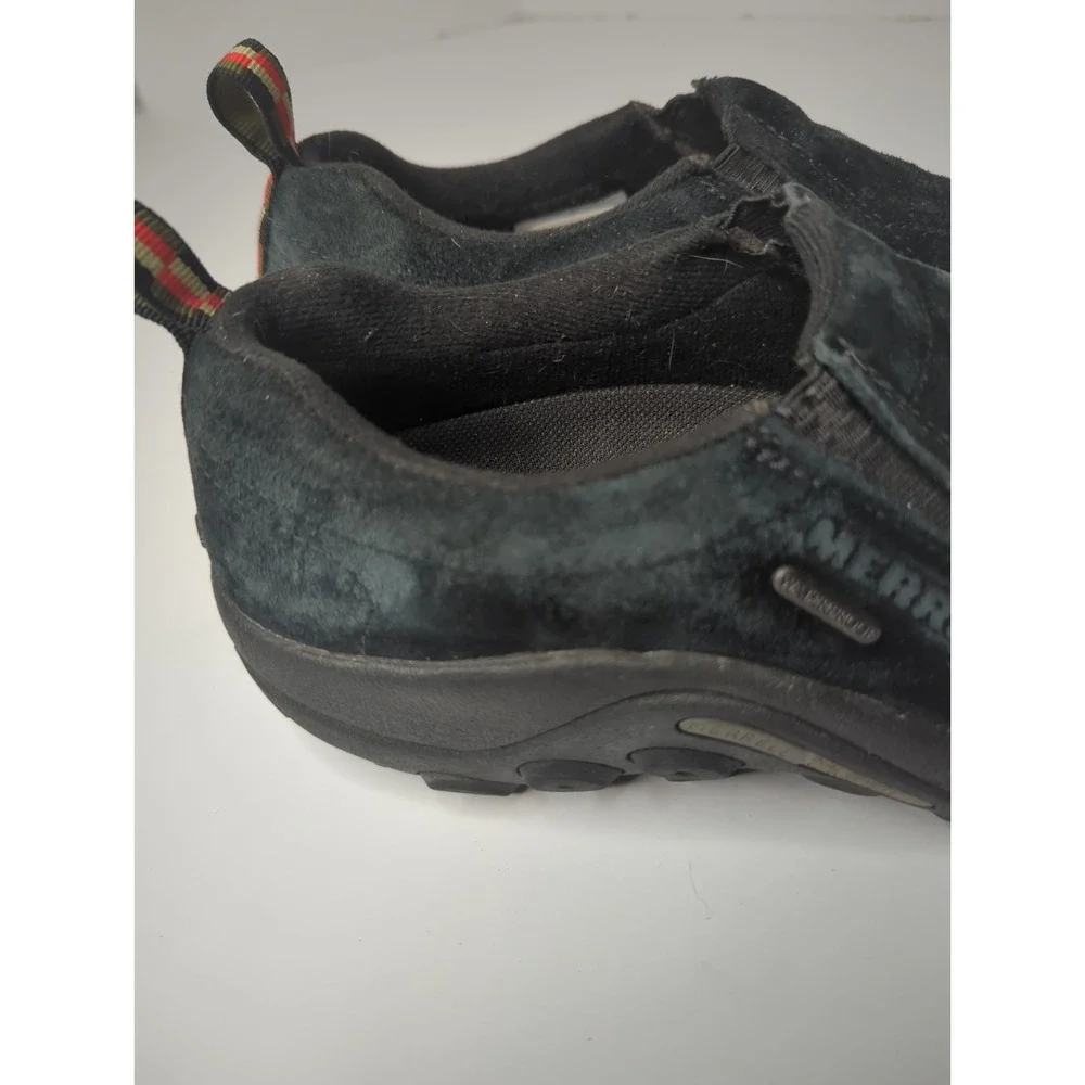 MERRELL Jungle Moc Midnight Black Suede shoes Mens 8 J52929 Slip on Waterproof